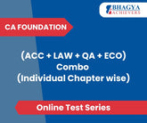 CA Foundation (ACC + LAW + QA + ECO) Combo (Individual Chapter wise) Test Series (Online)